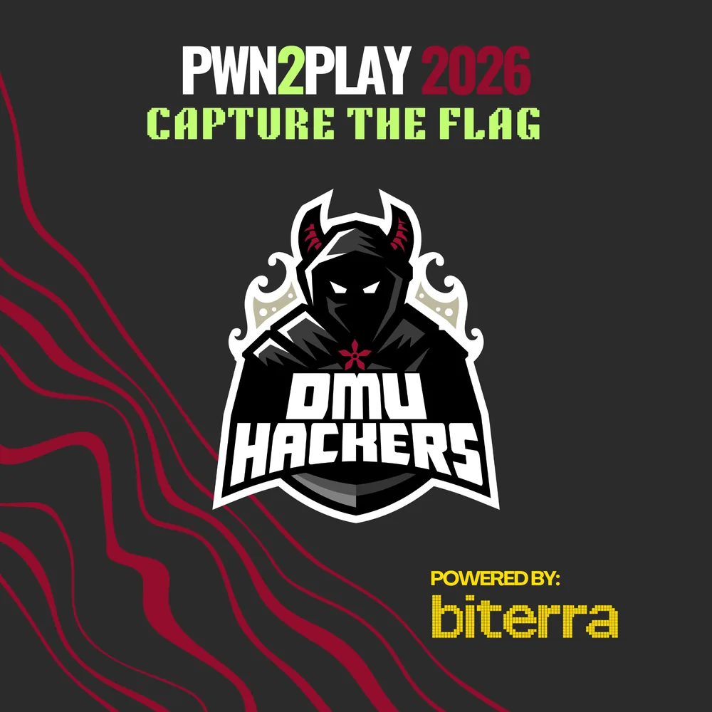 Pwn2Play 2026 Capture The Flag · DMU Hackers logo